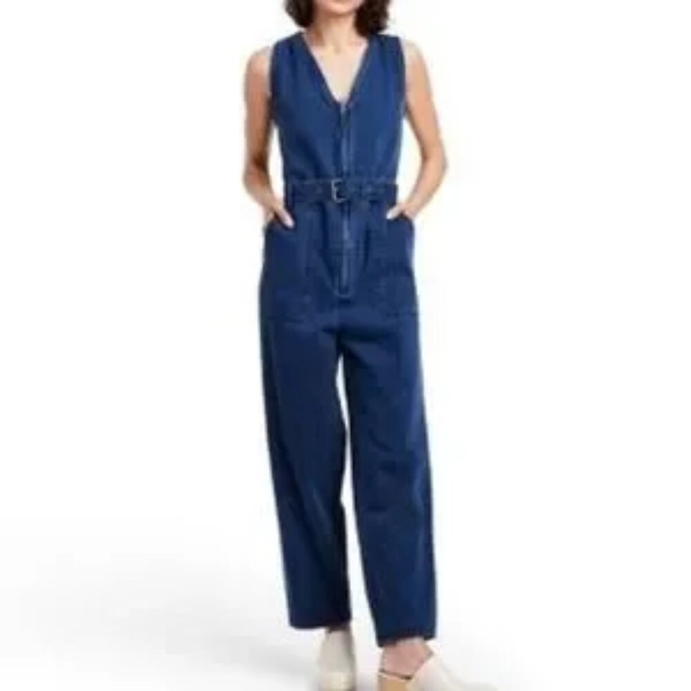 Rachel Comey x Target Denim Sleeveless Jumpsuit Overalls Coveralls Workwear
